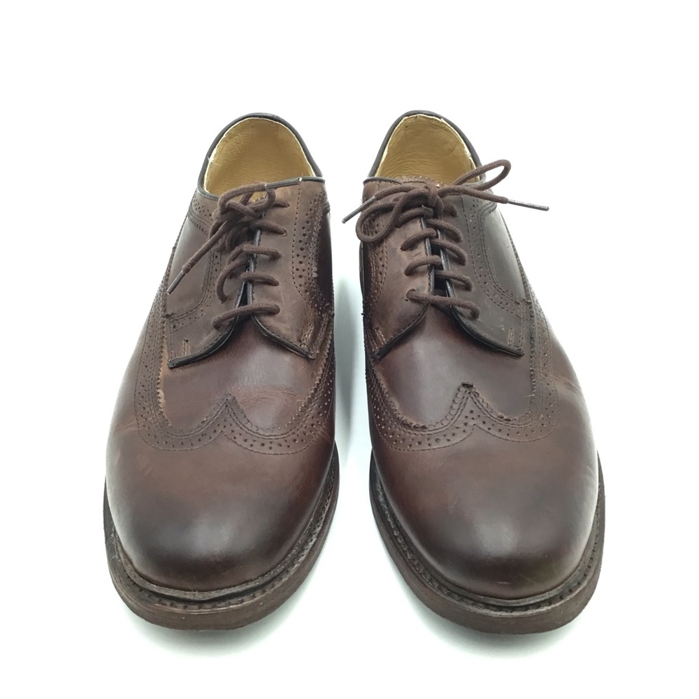 🔴SOLD🔴Frye brown leather brogue wing tip oxford women 10B - Picture 3 of 10